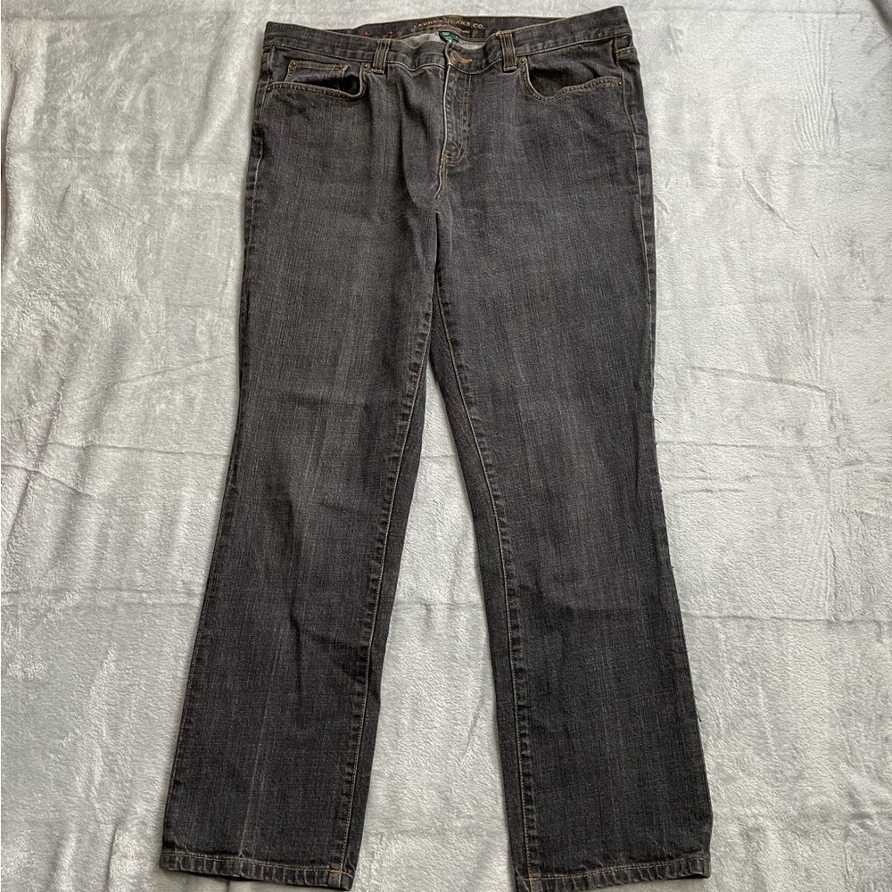 Lauren Ralph Lauren Jeans 14 Distressed Black Stretch